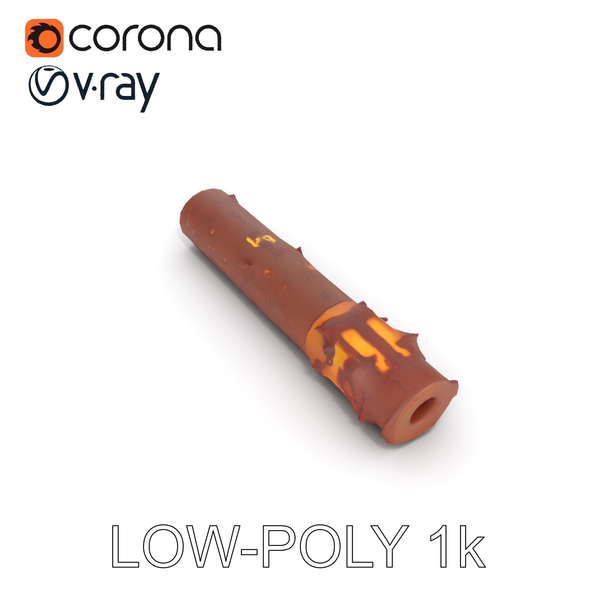 Rusty Steel Pipe Model Pack for Environmental Rendering Low-poly 3D model_20