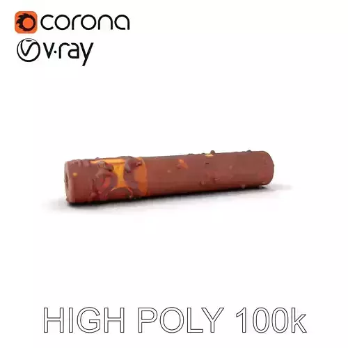 Rusty Steel Pipe Model Pack for Environmental Rendering