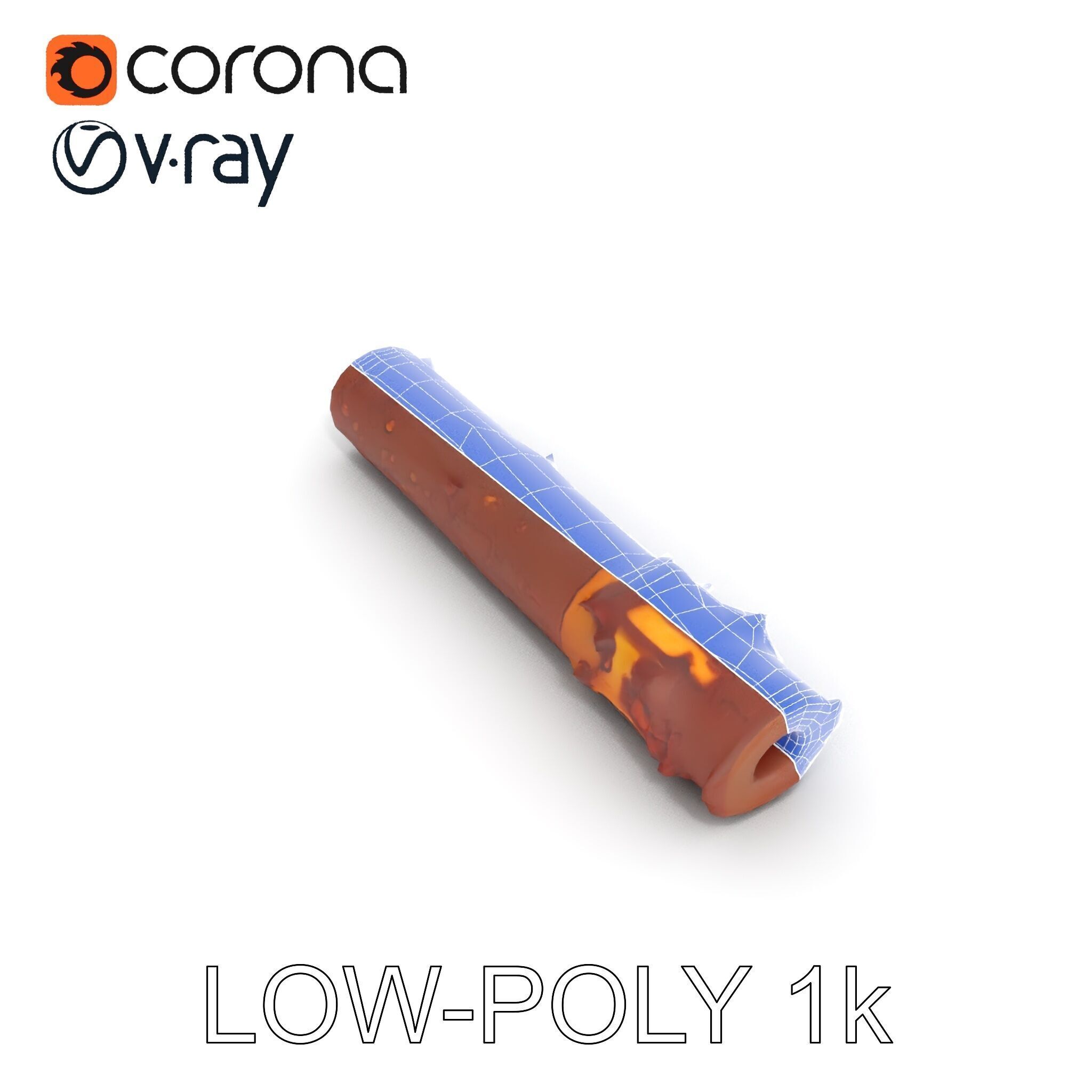 Rusty Steel Pipe Model Pack for Environmental Rendering Low-poly 3D model_25