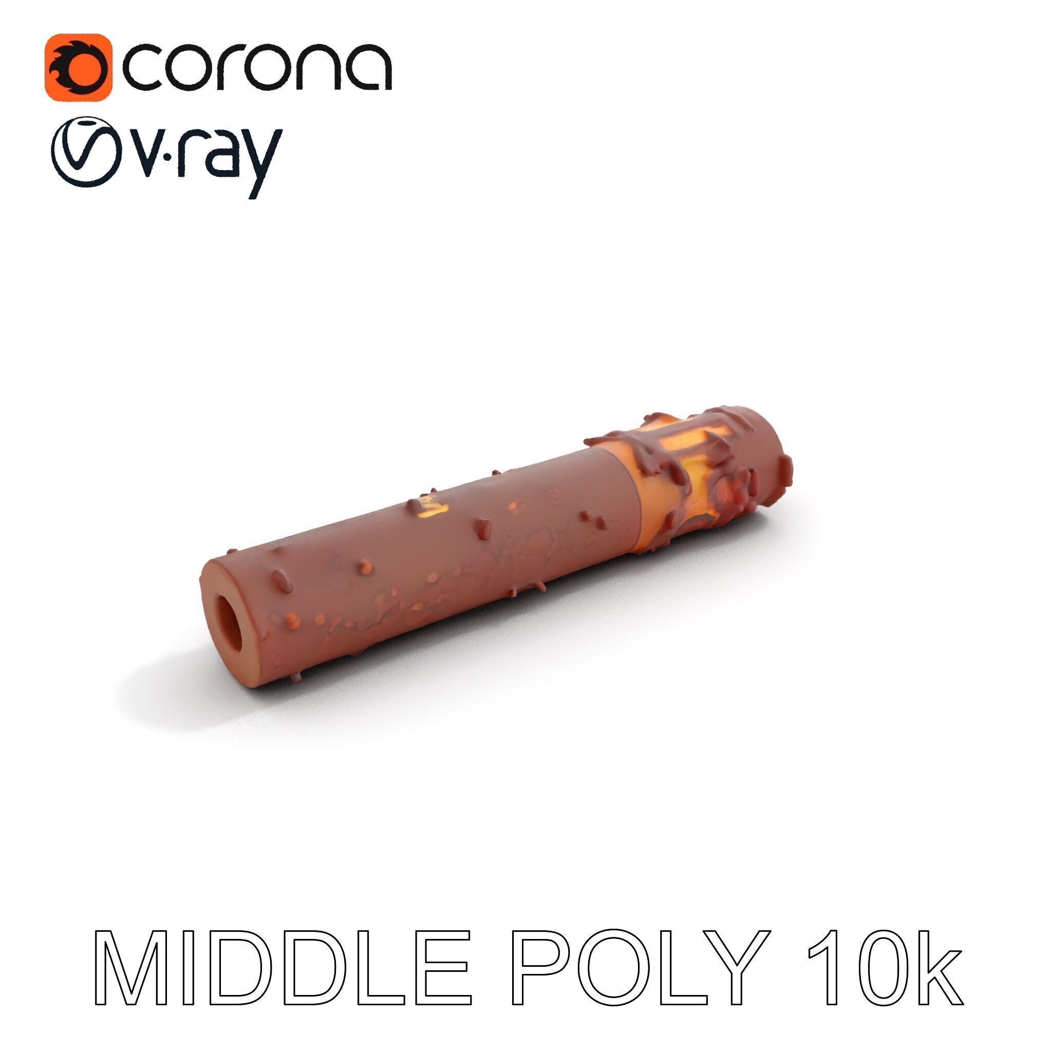Rusty Steel Pipe Model Pack for Environmental Rendering Low-poly 3D model_19