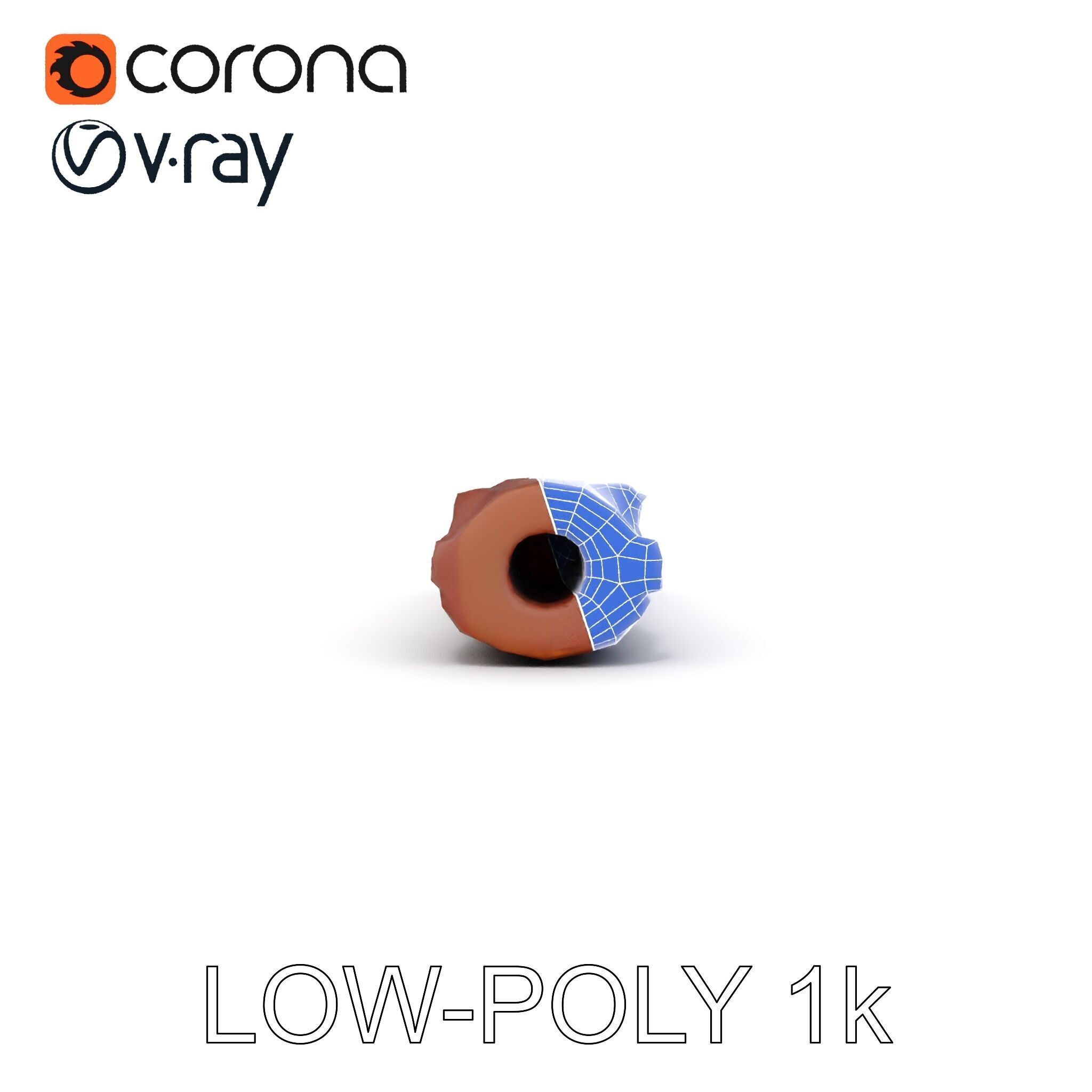 Rusty Steel Pipe Model Pack for Environmental Rendering Low-poly 3D model_31