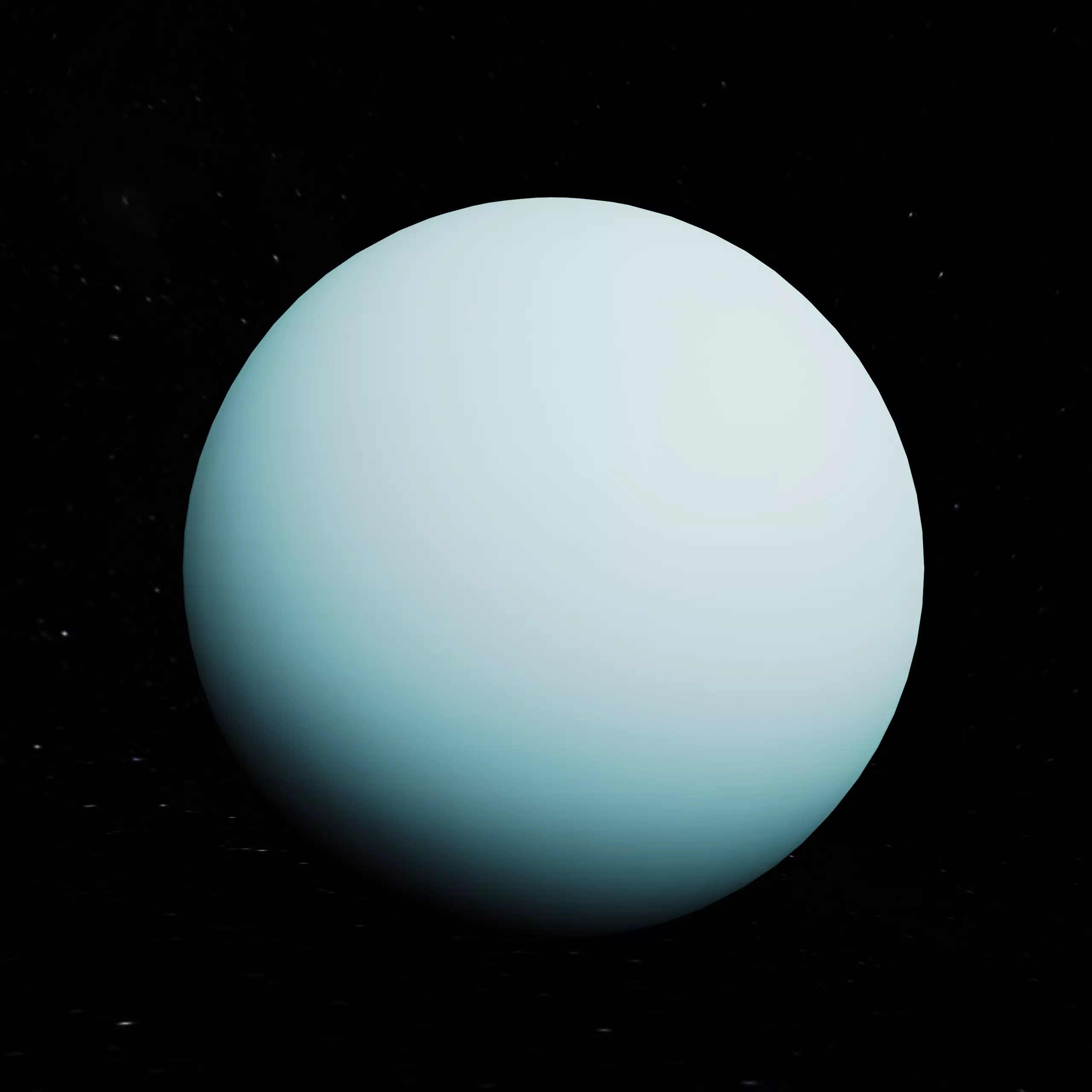 3D Planet Uranus Low-poly 3D model_0