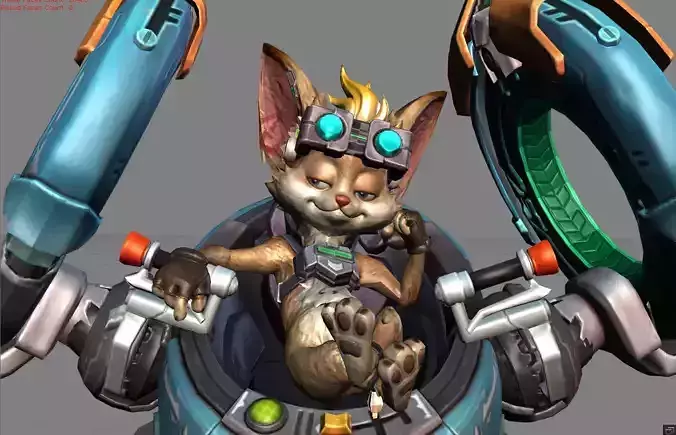 Chip Nexus Engineer Low-poly 3D model