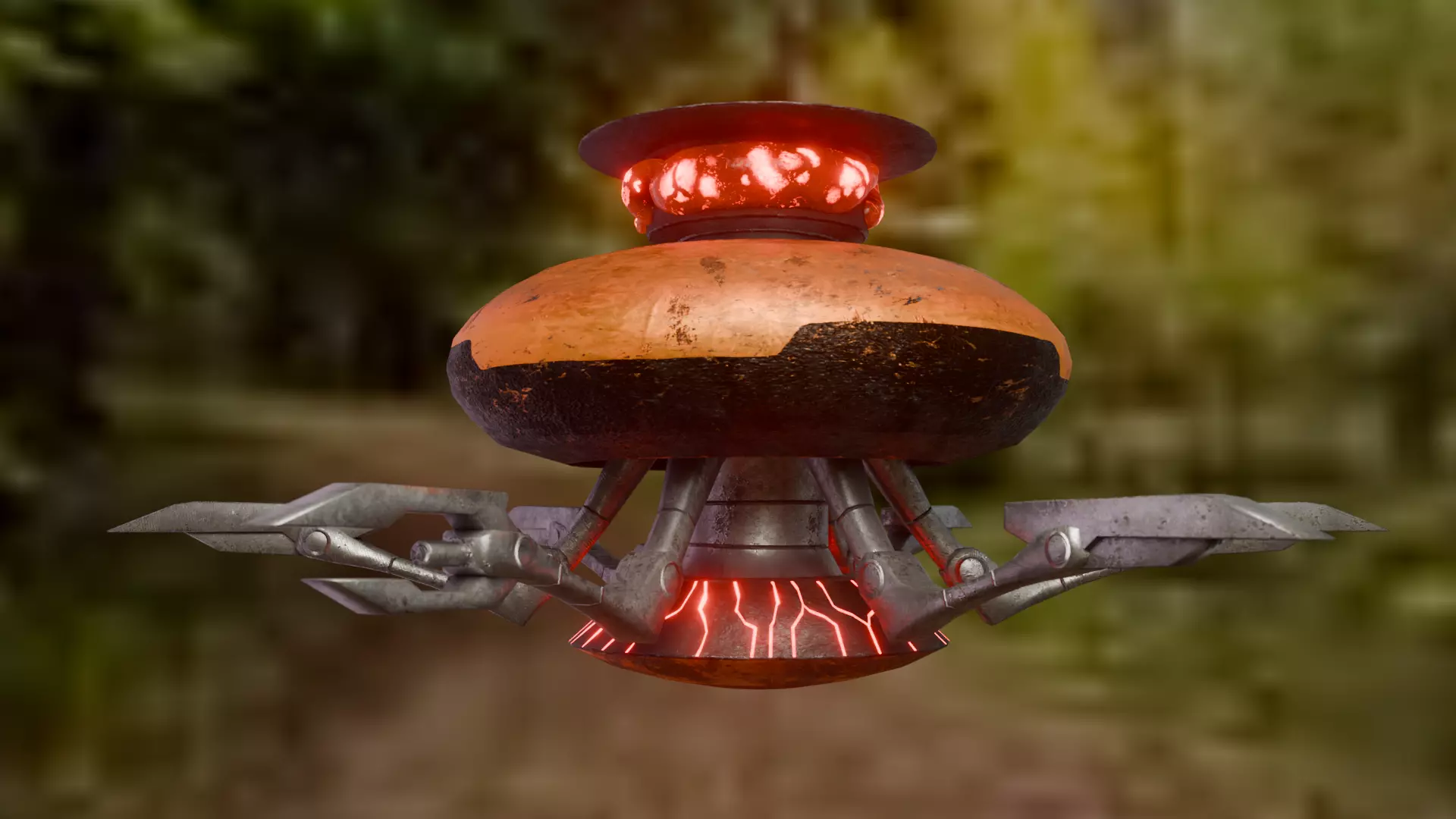 Drone - Alien drone from Ben 10 Low-poly 3D model_0