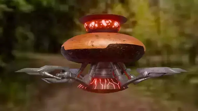 Drone - Alien drone from Ben 10 Low-poly 3D model Drone - Alien drone from Ben 10 Low-poly 3D model