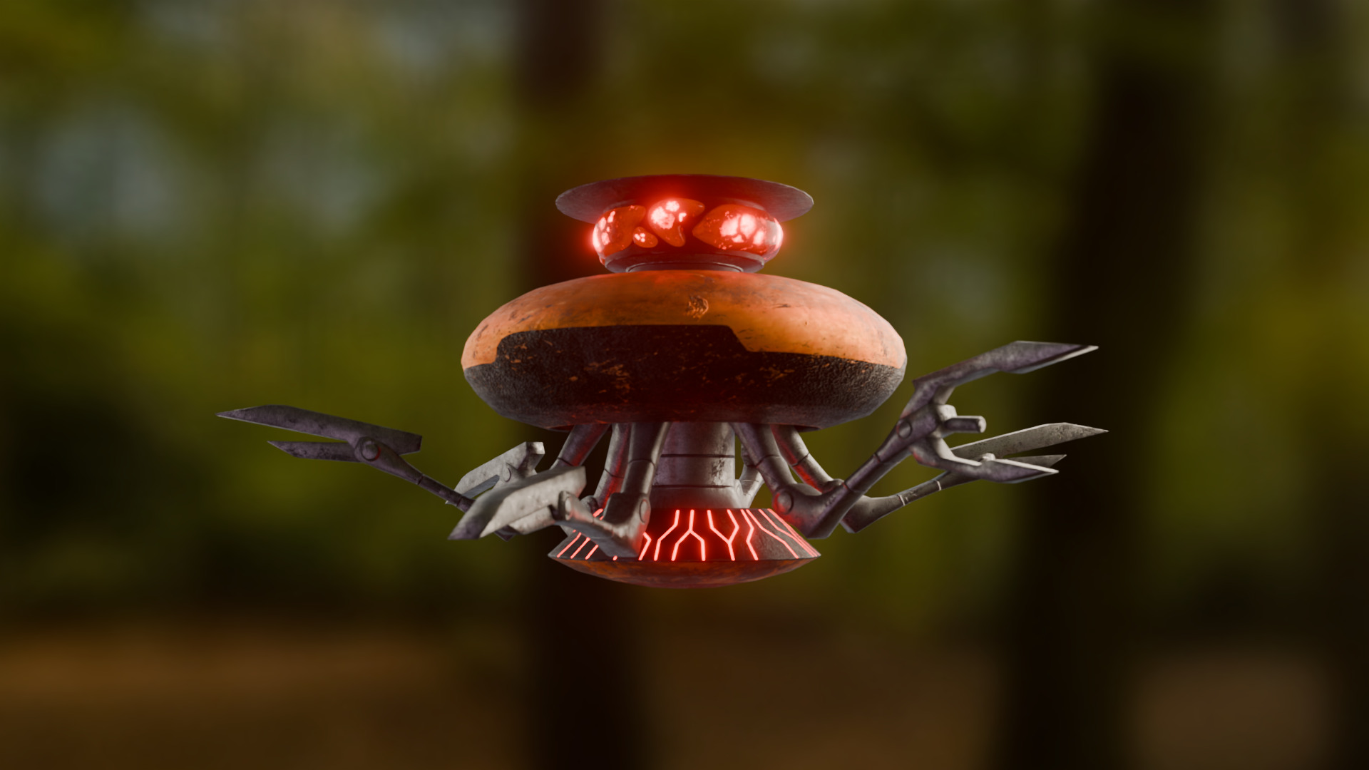 Drone - Alien drone from Ben 10 Low-poly 3D model_2