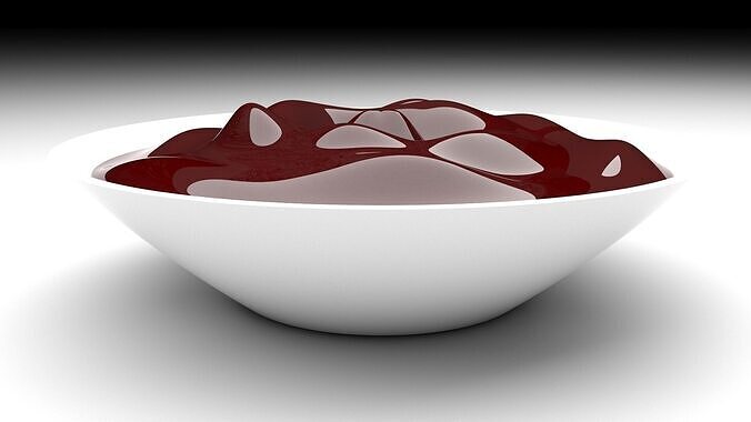 Bowl of Balsamic Sauce 3D model