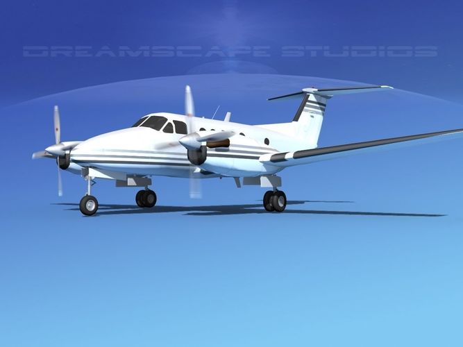 Beechcraft B200 GT King Air V15 3D model