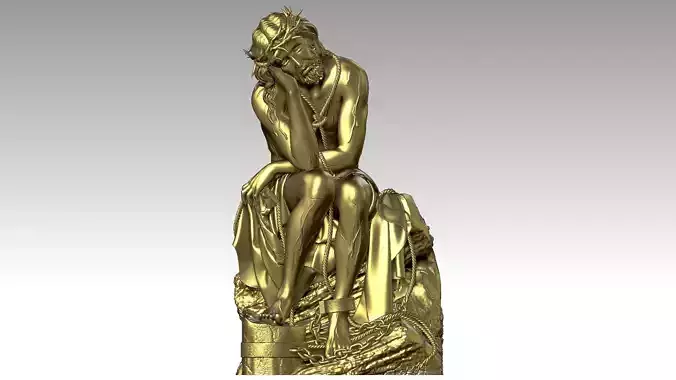 Jesus Suffering  3D print model