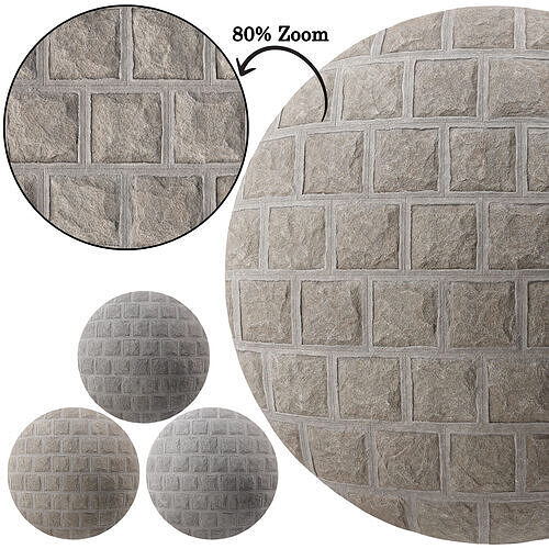 Brick Rockface 04 - Seamless Texture
