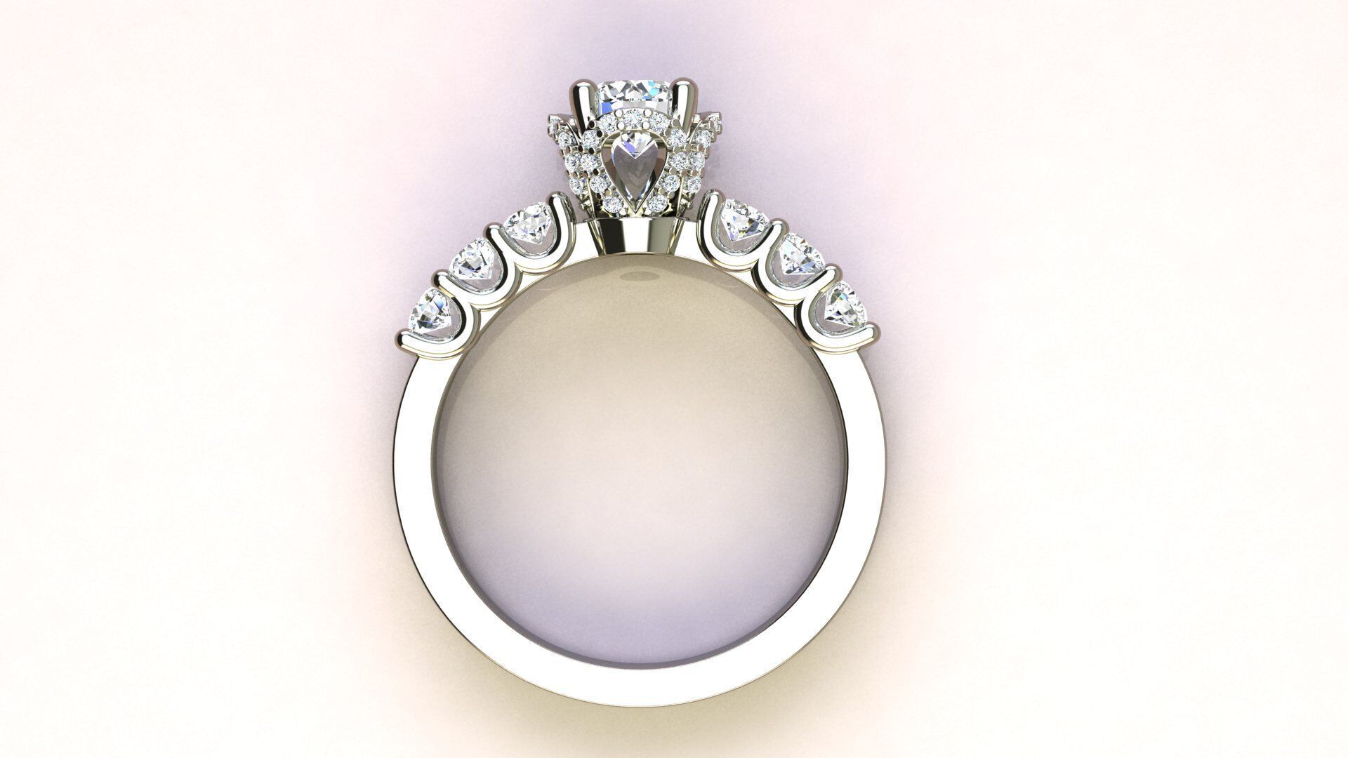 Diamond Ring 3D print model_7