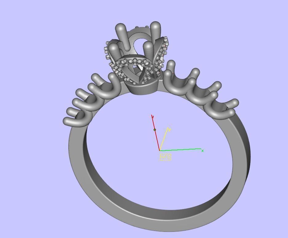 Diamond Ring 3D print model_10