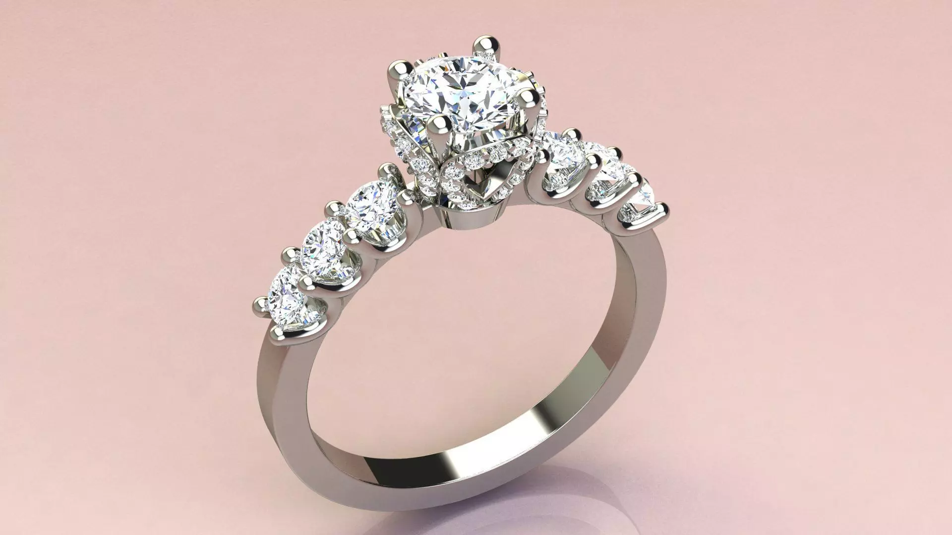 Diamond Ring 3D print model_0