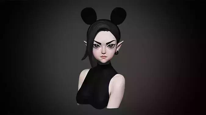Stylized Girl 3D Character