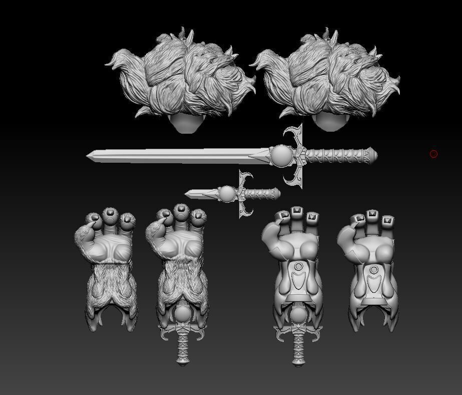 Lion-O Headsculpt for Action Figures 3D print model_5