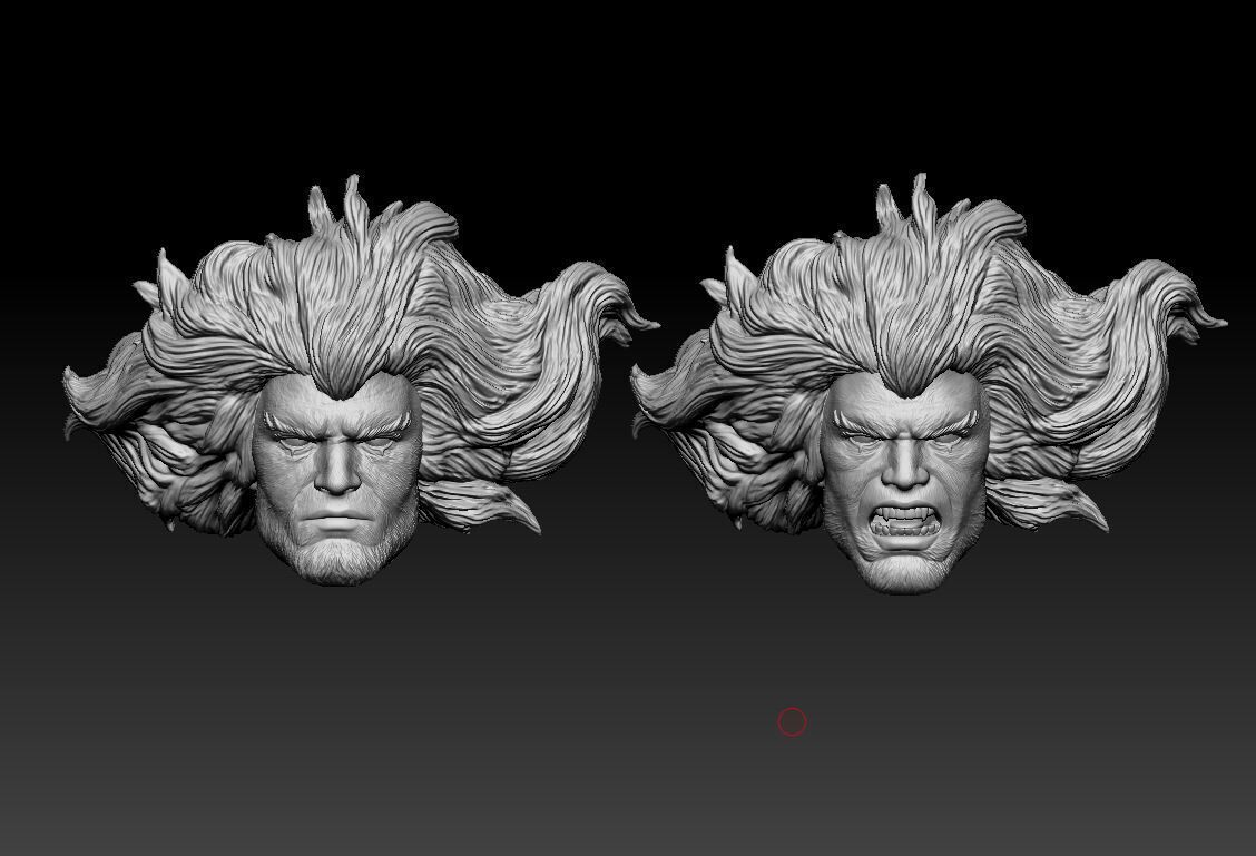 Lion-O Headsculpt for Action Figures 3D print model_1