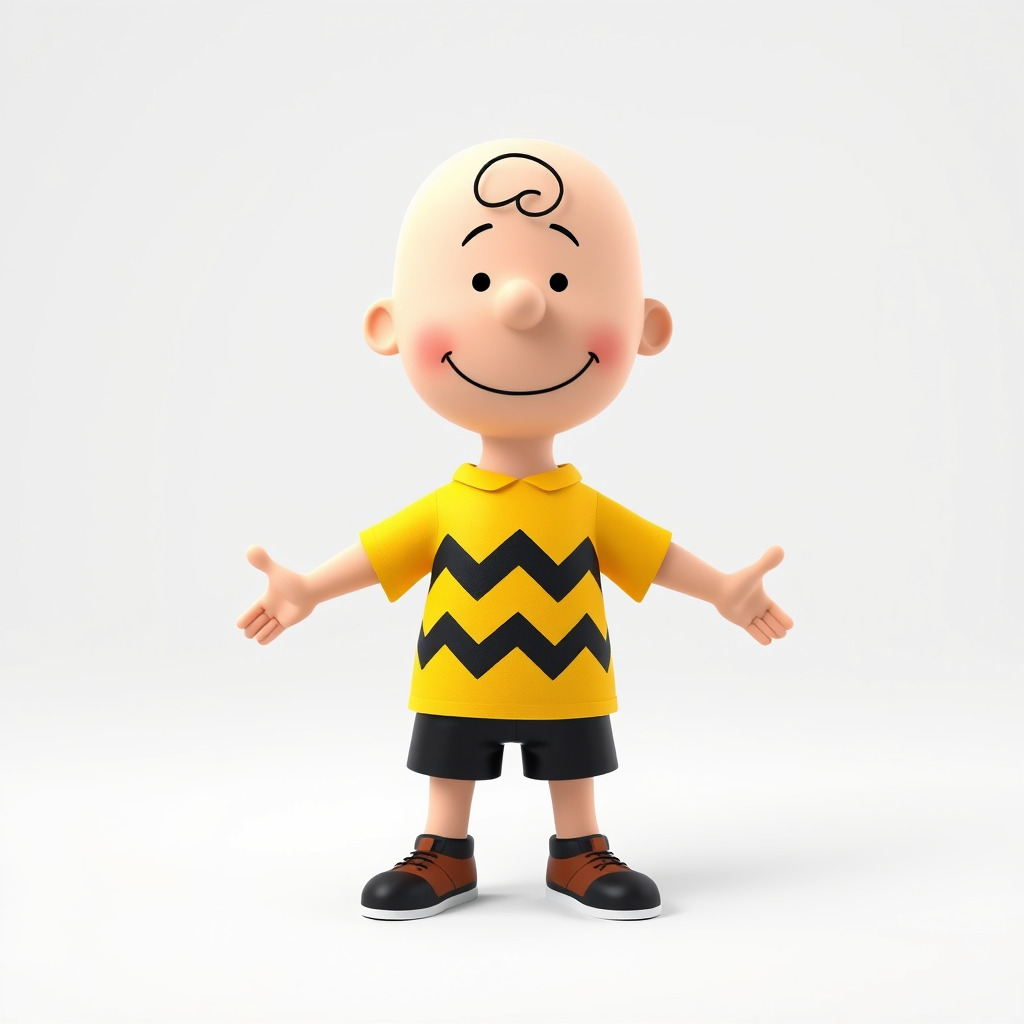 Cartoon Boy Character Model Friendly Animated D Model Low-poly 3D model_2