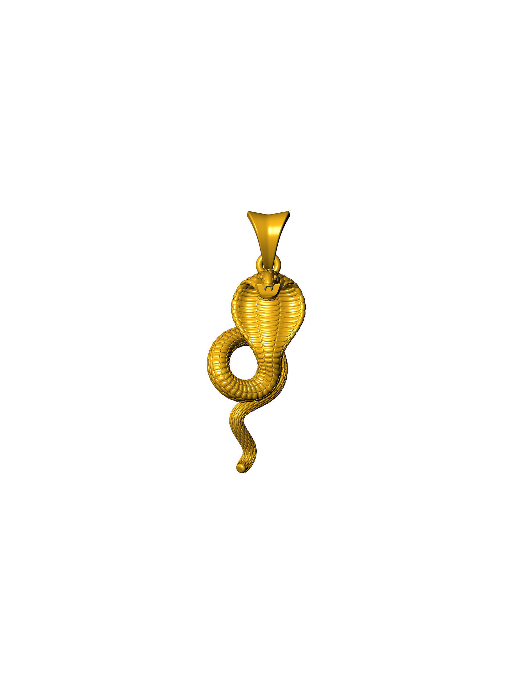 SNAKE PENDANT 3D print model_2