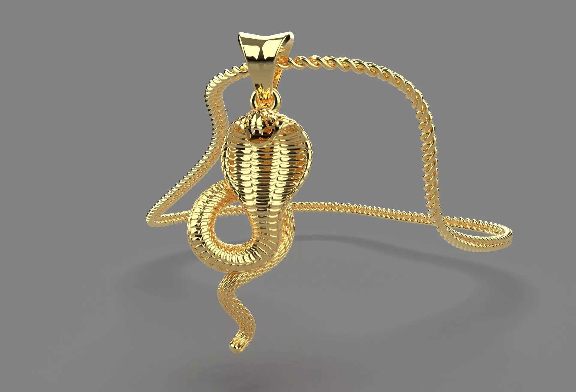 SNAKE PENDANT 3D print model_0