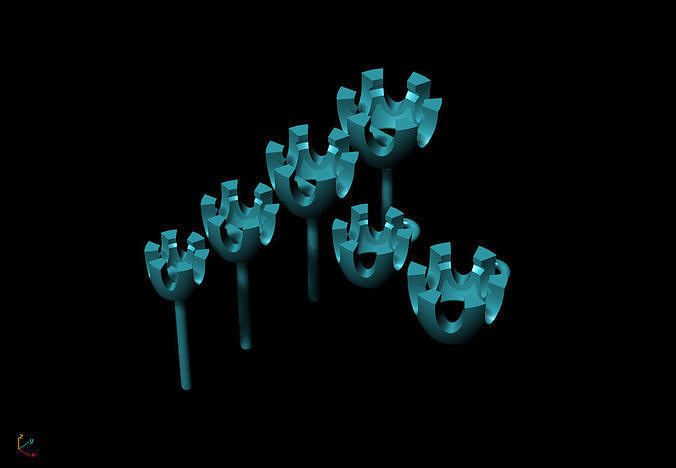 Single Stone Earrings and Necklace Free 3D print model
