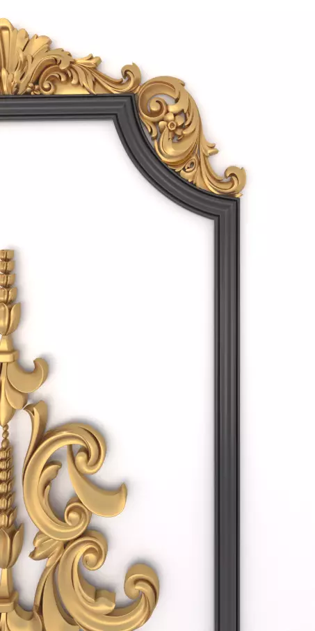ornament wall panel 001 3D model_0