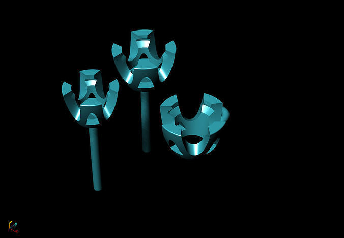 Single Stone Earrings and Necklace  3D print model