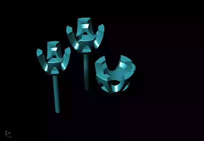 Single Stone Earrings and Necklace  3D print model