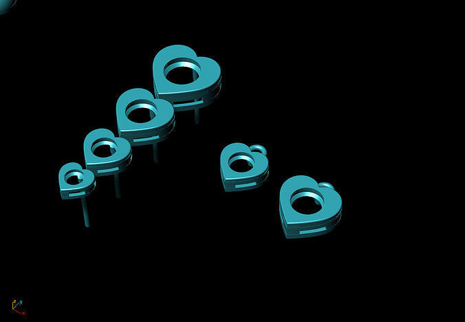 Single Stone Earrings and Necklace 3D print model