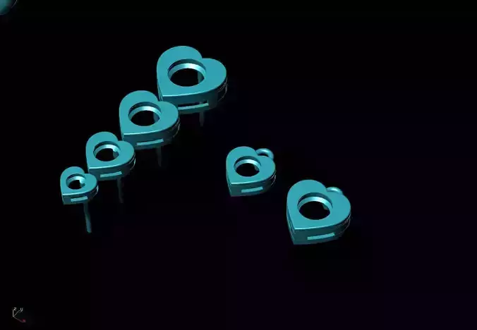 Single Stone Earrings and Necklace 3D print model