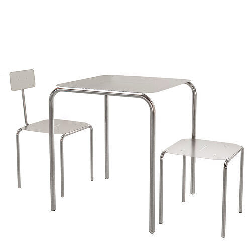 Minimal Steel Dinning Table 3D model