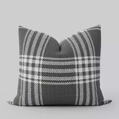 Throw Pillow 16 inch Barnegat Plaid 3D model