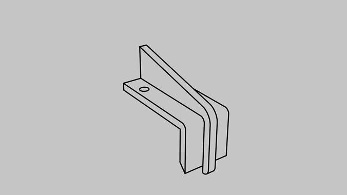Speaker Panel Holder for Data East  3D Model 3D print model