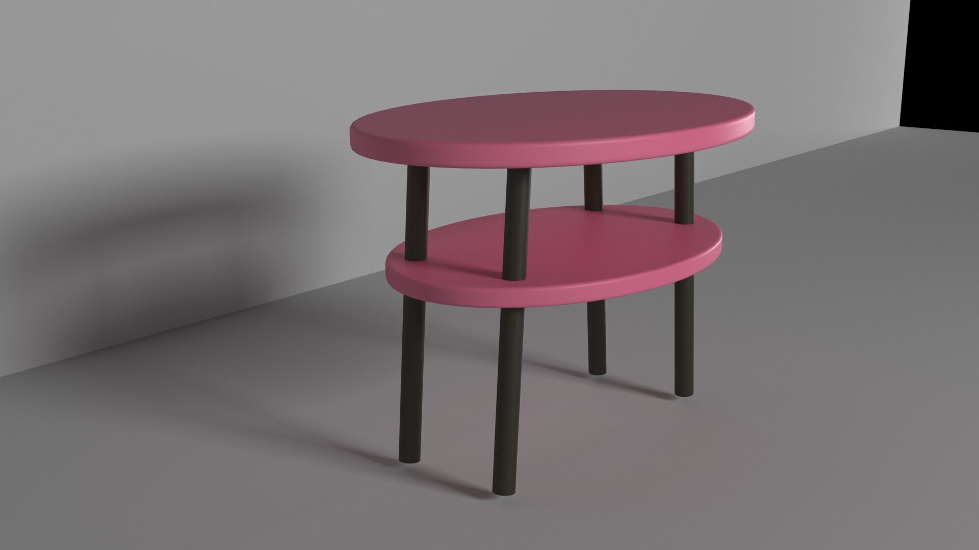 furniture tabel Low-poly 3D model_2