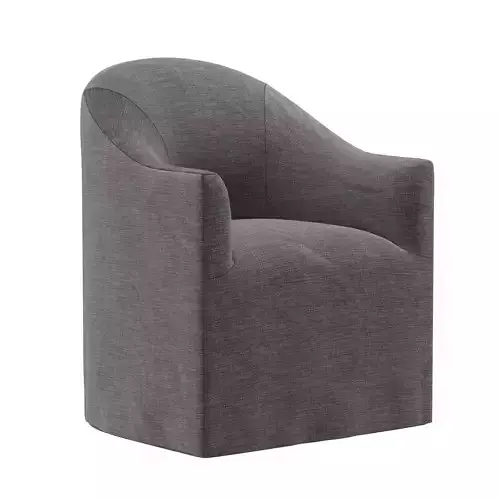 COVE DINING CHAIR WITH CASTERS 3D model