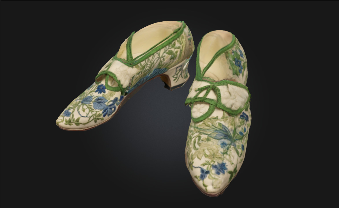 Vintage Floral Heels  Timeless Beauty with Delicate Details 3D model_1