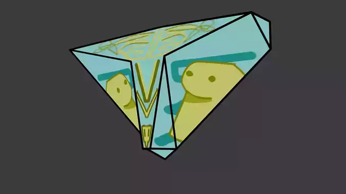 diamante grafiteado para decorar renders 