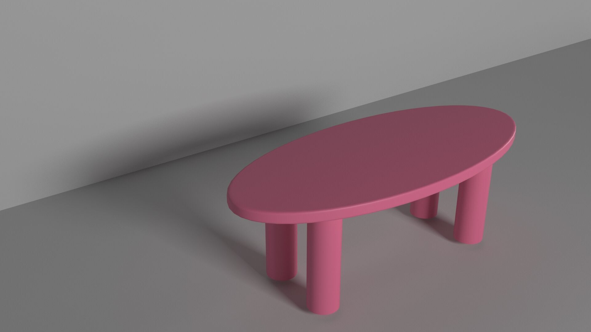 furniture tabel Low-poly 3D model_2