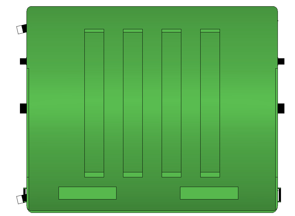 1100L Waste Bin Revit Family Dome Lid 3D print model_12
