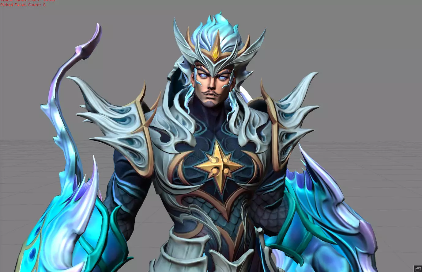 Gatot Kaca Tide Preserver Low-poly 3D model_0