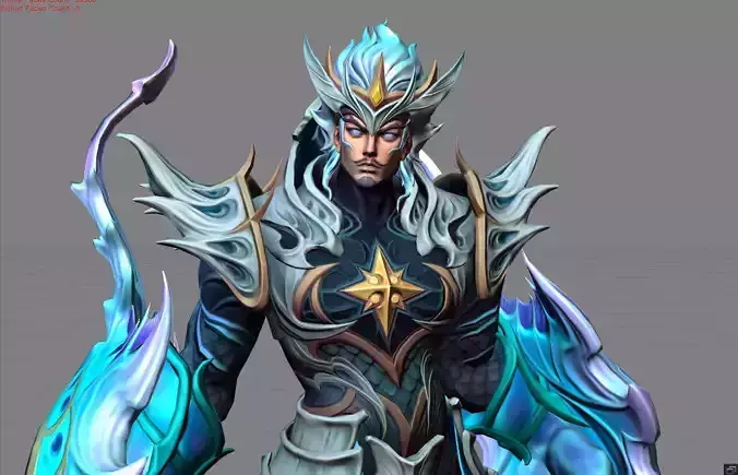 Gatot Kaca Tide Preserver Low-poly 3D model