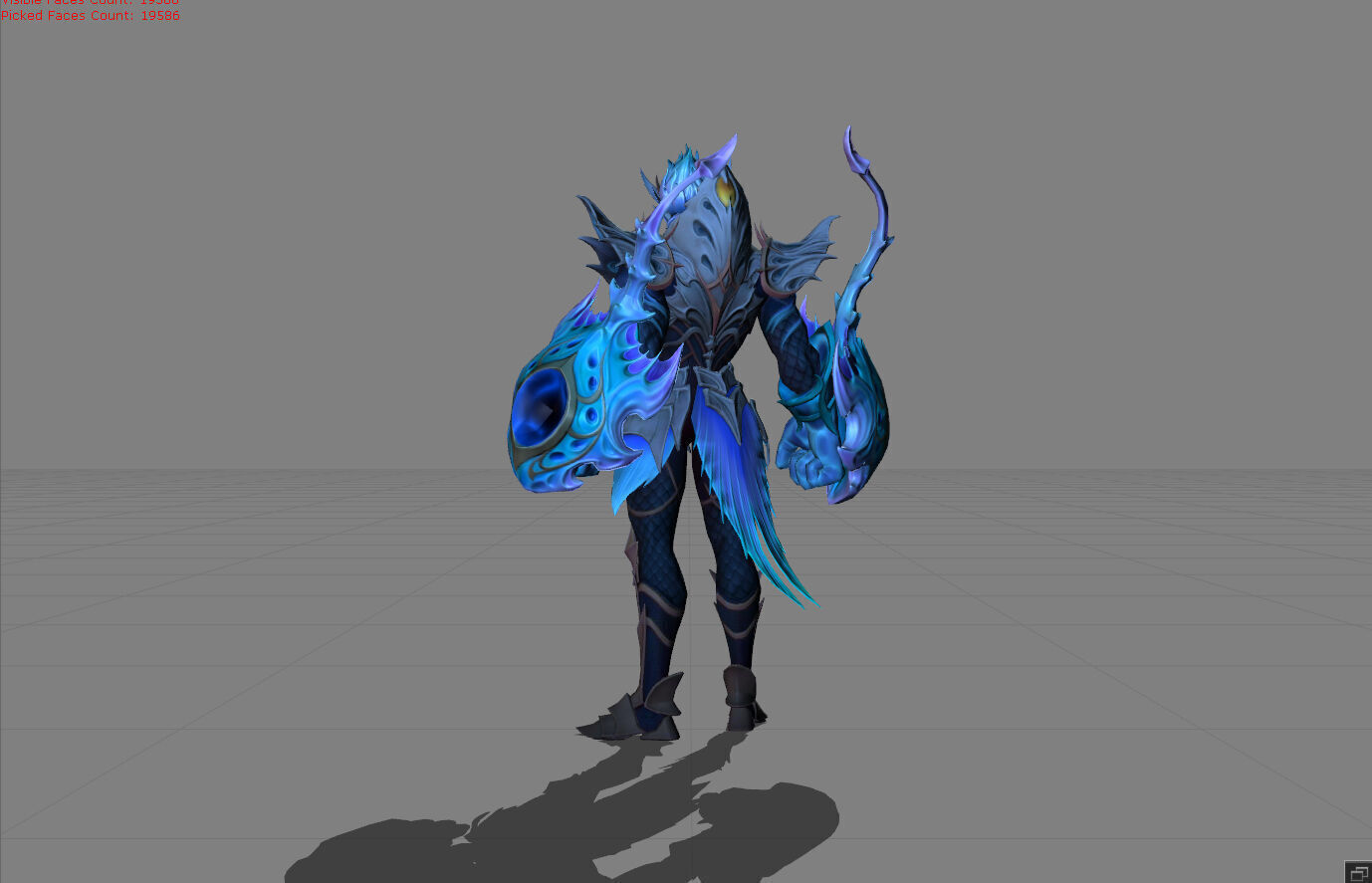 Gatot Kaca Tide Preserver Low-poly 3D model_4