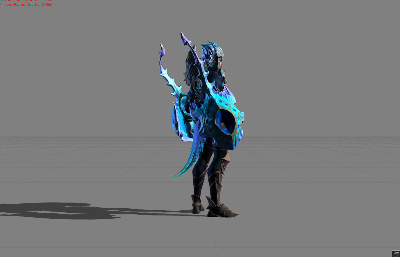 Gatot Kaca Tide Preserver Low-poly 3D model_2