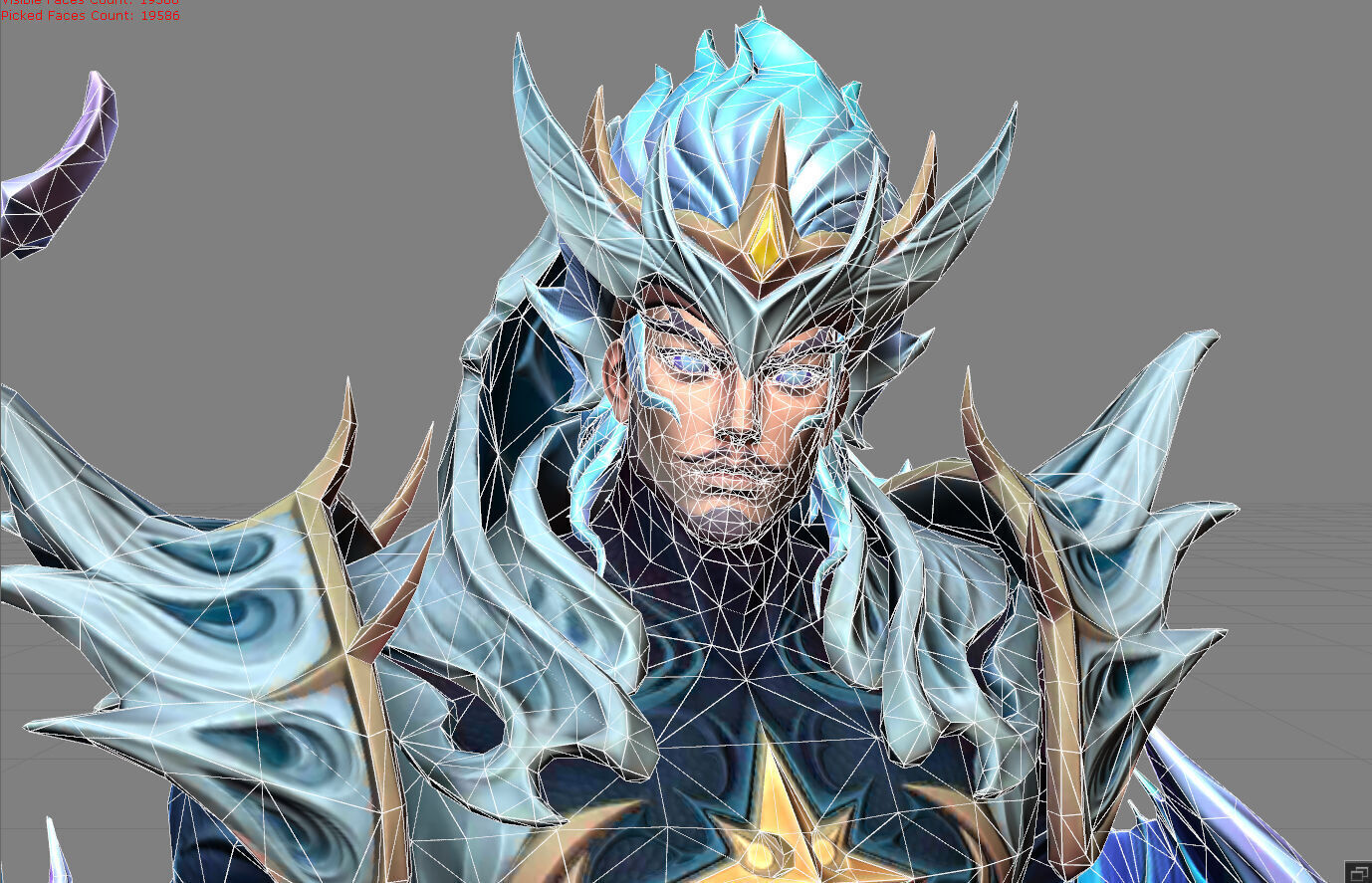 Gatot Kaca Tide Preserver Low-poly 3D model_5