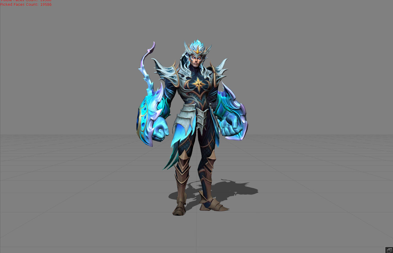 Gatot Kaca Tide Preserver Low-poly 3D model_1