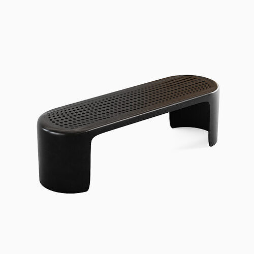 Metal Modern Bench 08 3D model