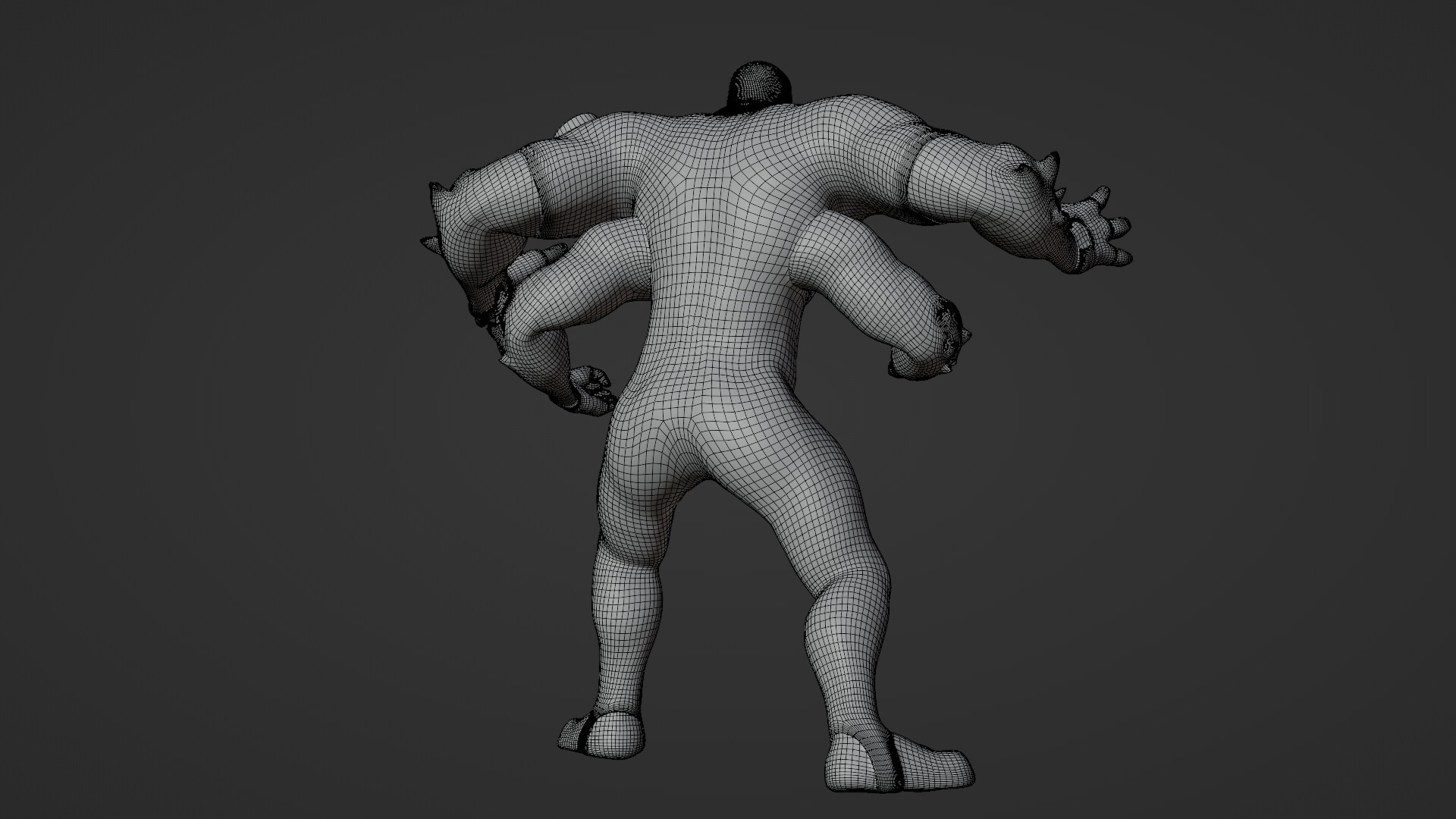 Fourarms from Ben 10 Low-poly 3D model_5