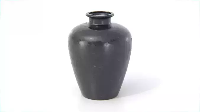 Black Ceramic Vase