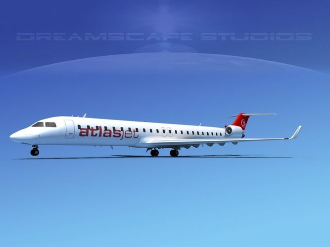 Bombardier CRJ900 Atlas Jet 3D model