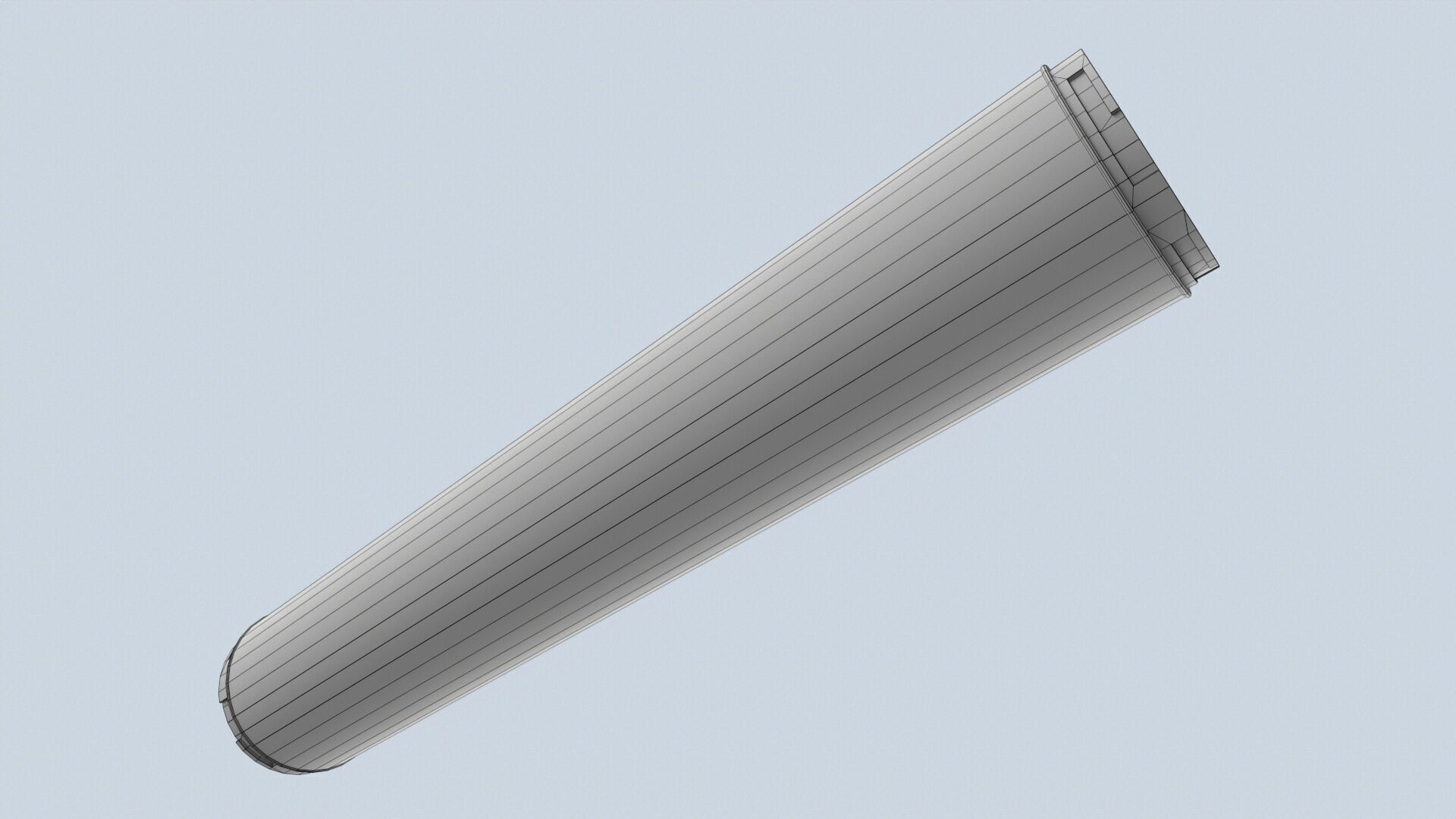 XM-157 Launcher With 70mm Missile Low-poly 3D model_17