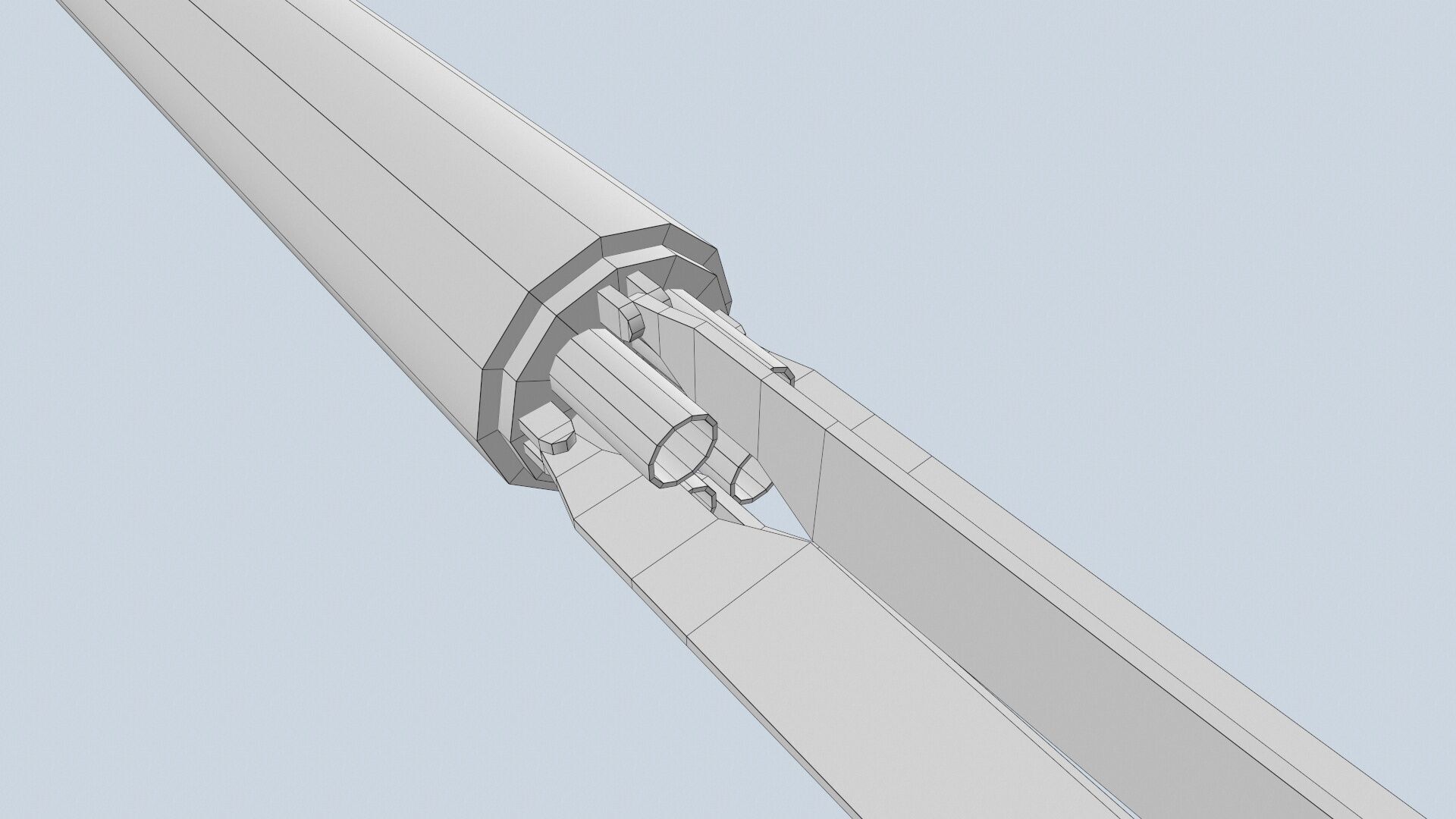 XM-157 Launcher With 70mm Missile Low-poly 3D model_21